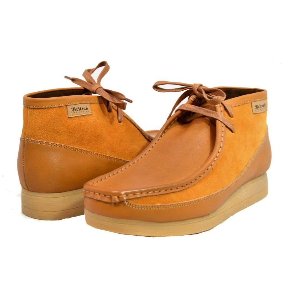 British Walkers New Castle Wallabee Boots Men's Leather and Suede