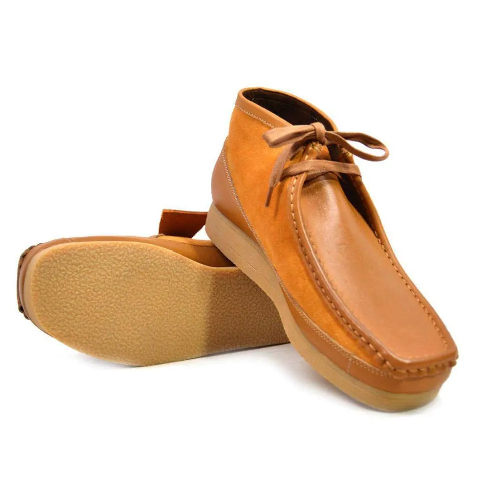 British Walkers New Castle Wallabee Boots Men's Leather and Suede