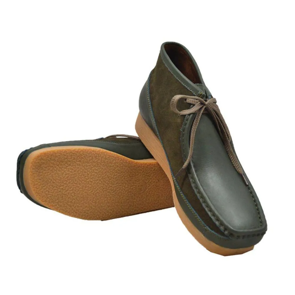 British Walkers New Castle Wallabee Boots Men's Leather and Suede