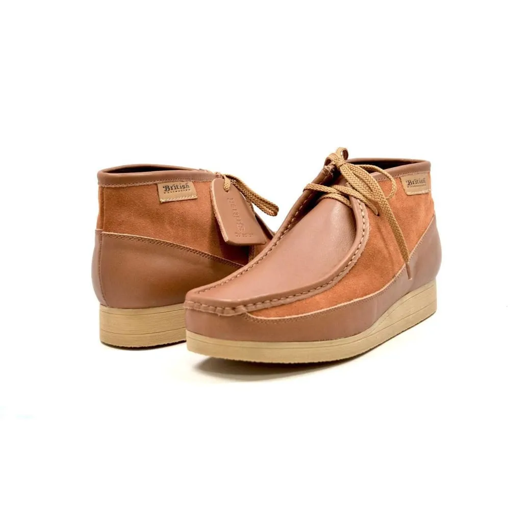 British Walkers New Castle Wallabee Boots Men's Leather and Suede