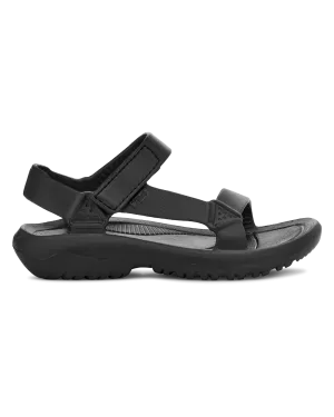 Hurricane Drift Sandals in Black & Black
