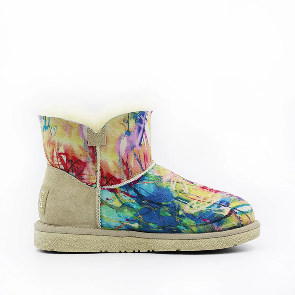 Kinsey Crystal Short Ugg Boot - Flower
