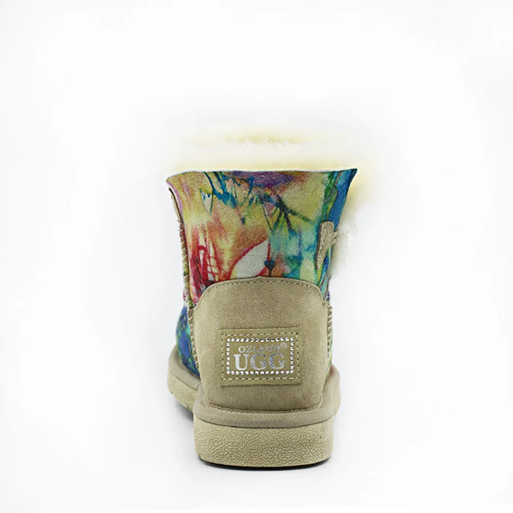 Kinsey Crystal Short Ugg Boot - Flower