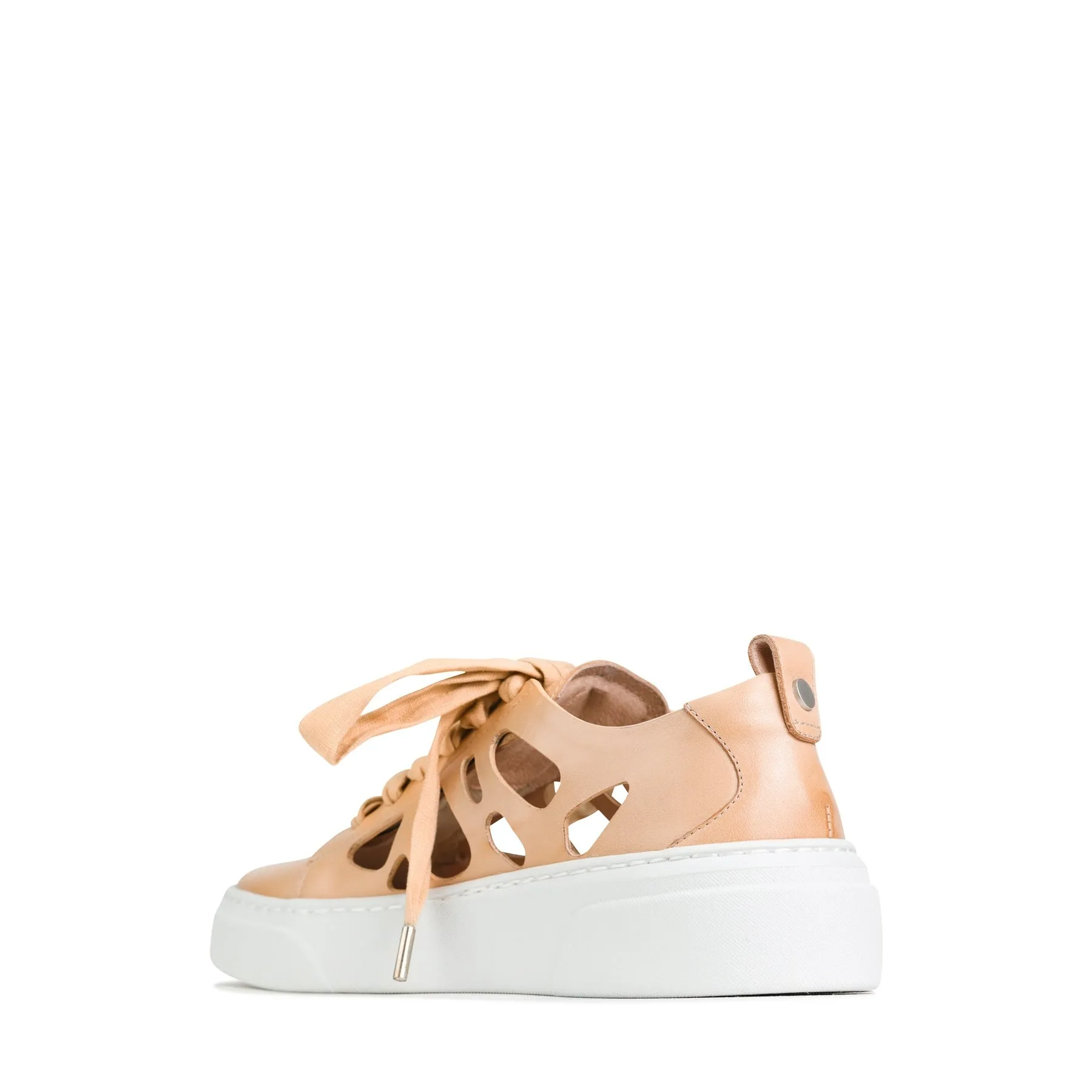 MINNIE LEATHER LAZER CUTOUT SNEAKERS