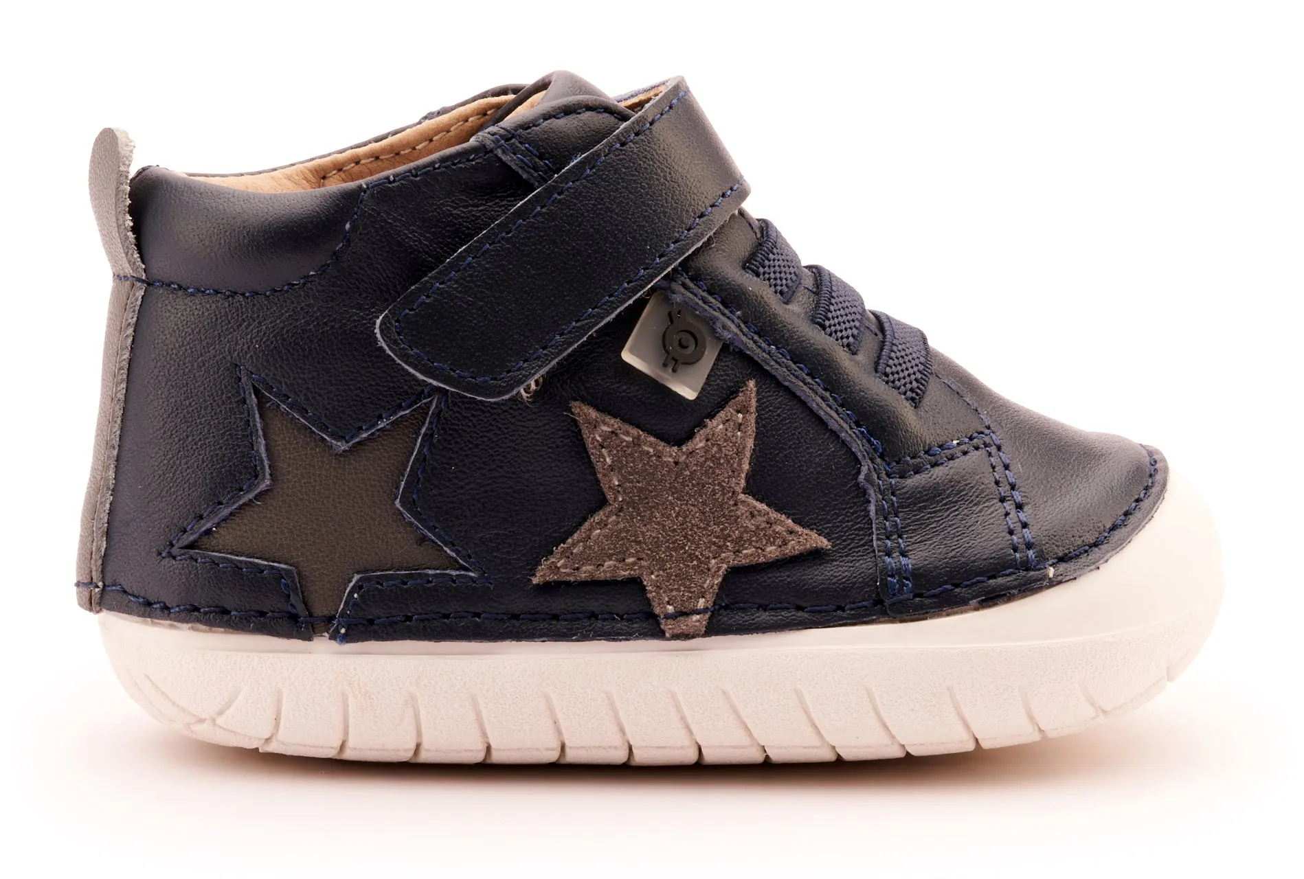 Old Soles Boy's 4098 Starstar Pave Casual Shoes - Navy / Grey Suede / Grey