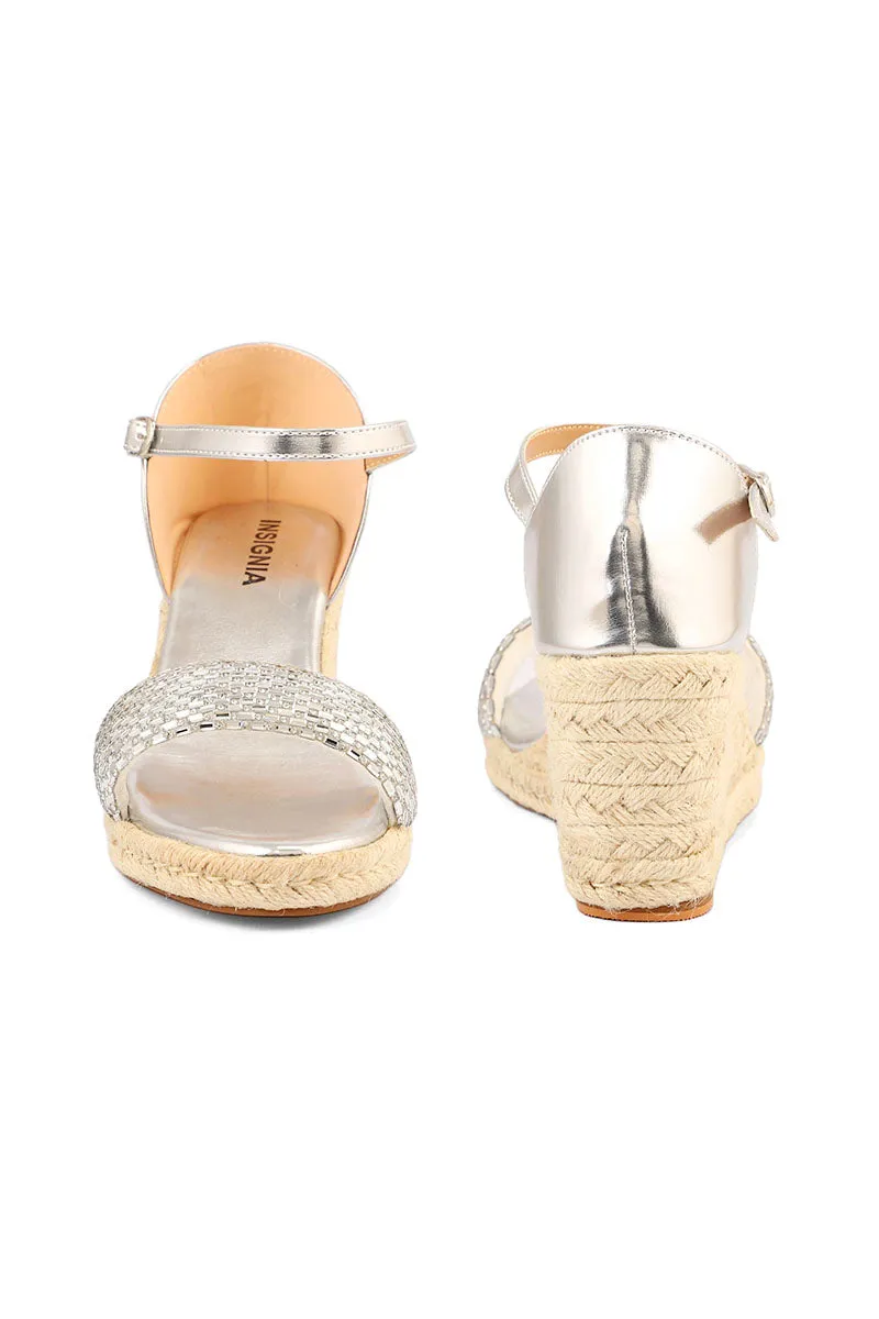 Party Wear Sandal I23690-Silver