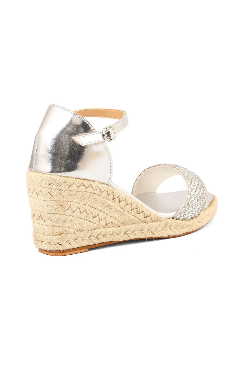 Party Wear Sandal I23690-Silver