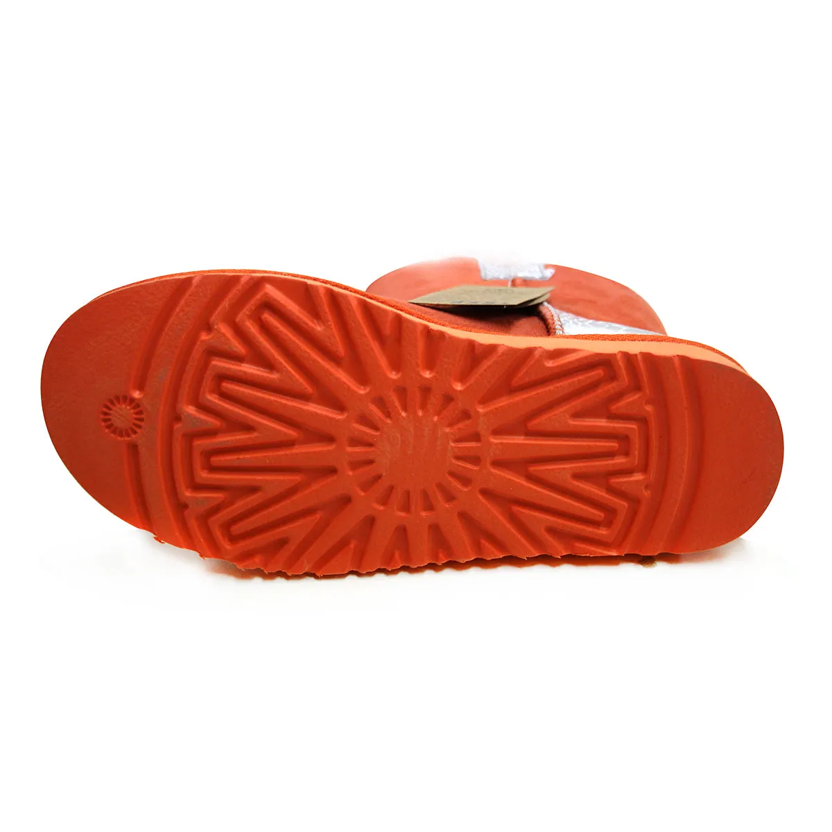 Snake Print Mini Ugg Boot - Saffron