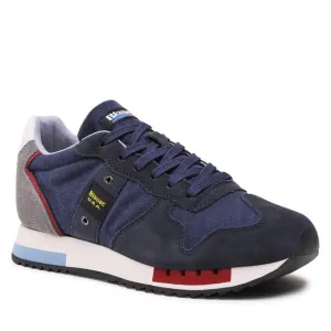 SNEAKERS BLU DETTAGLI ROSSI