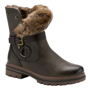 Spring Step Shoes Francala Women's Moto Chic Leather and Fur Boots